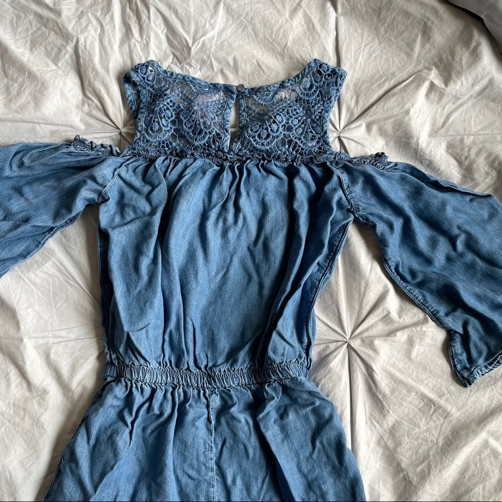 Justice open shoulder shorts romper - Picture 6 of 6